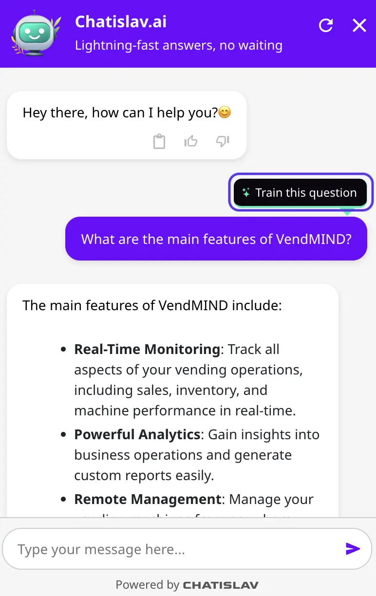 FAQ chat