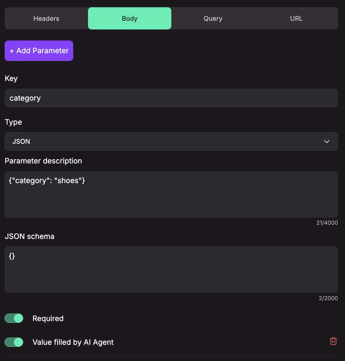 agent actions create modal