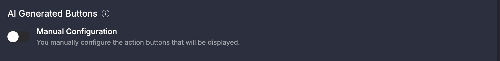AI Generated Buttons Toggle