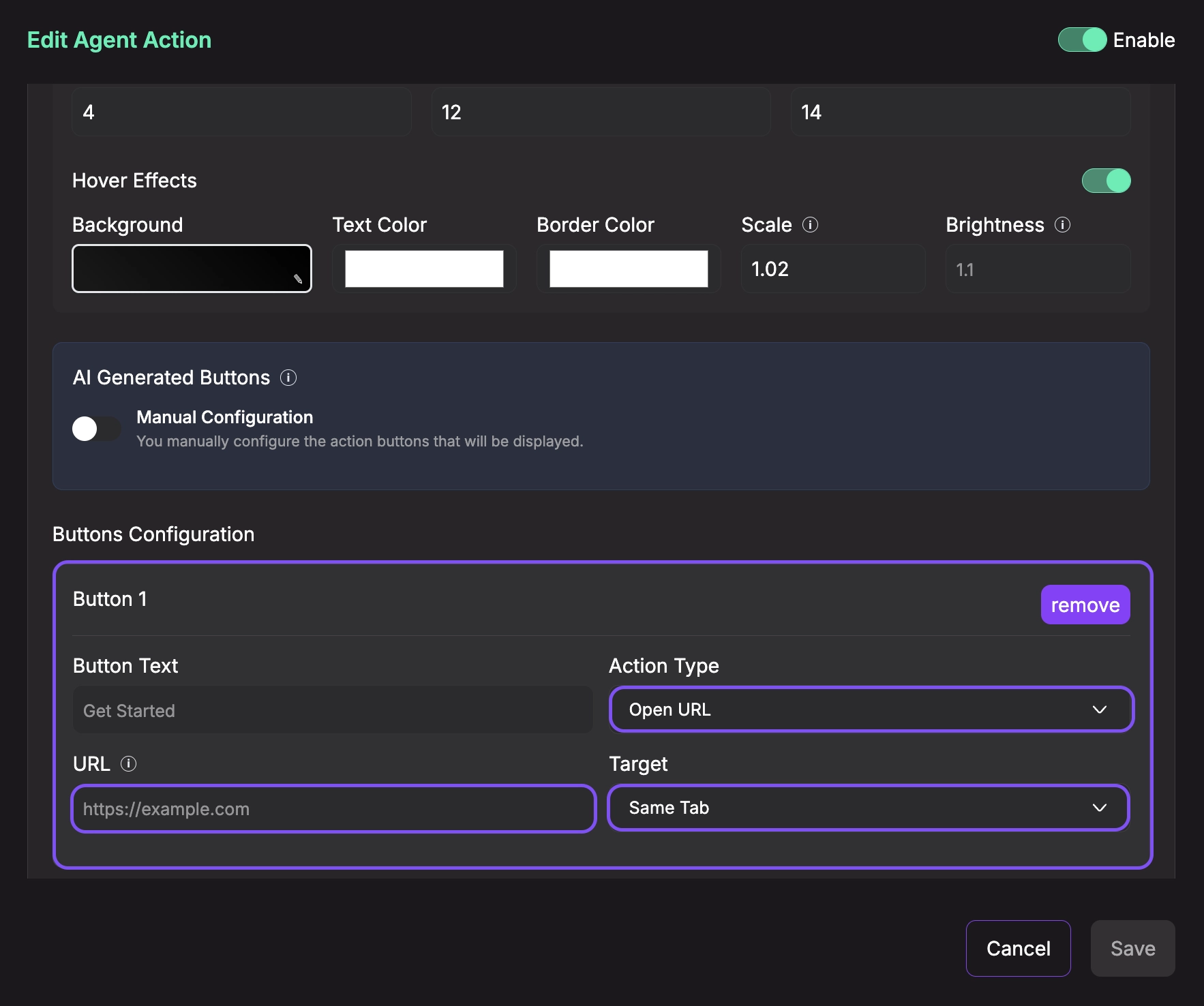 Open URL Configuration