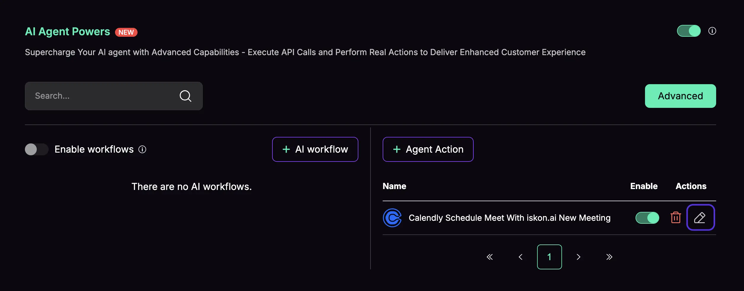 Edit Calendly action