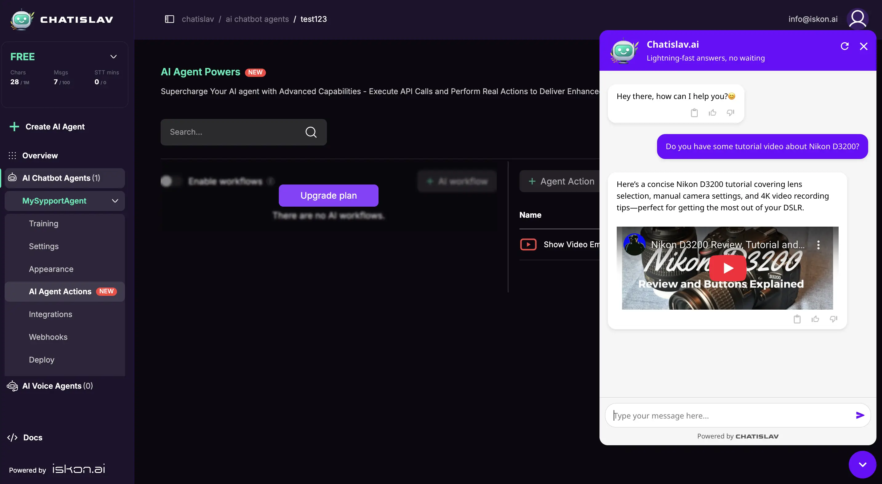 Enable and Save Action