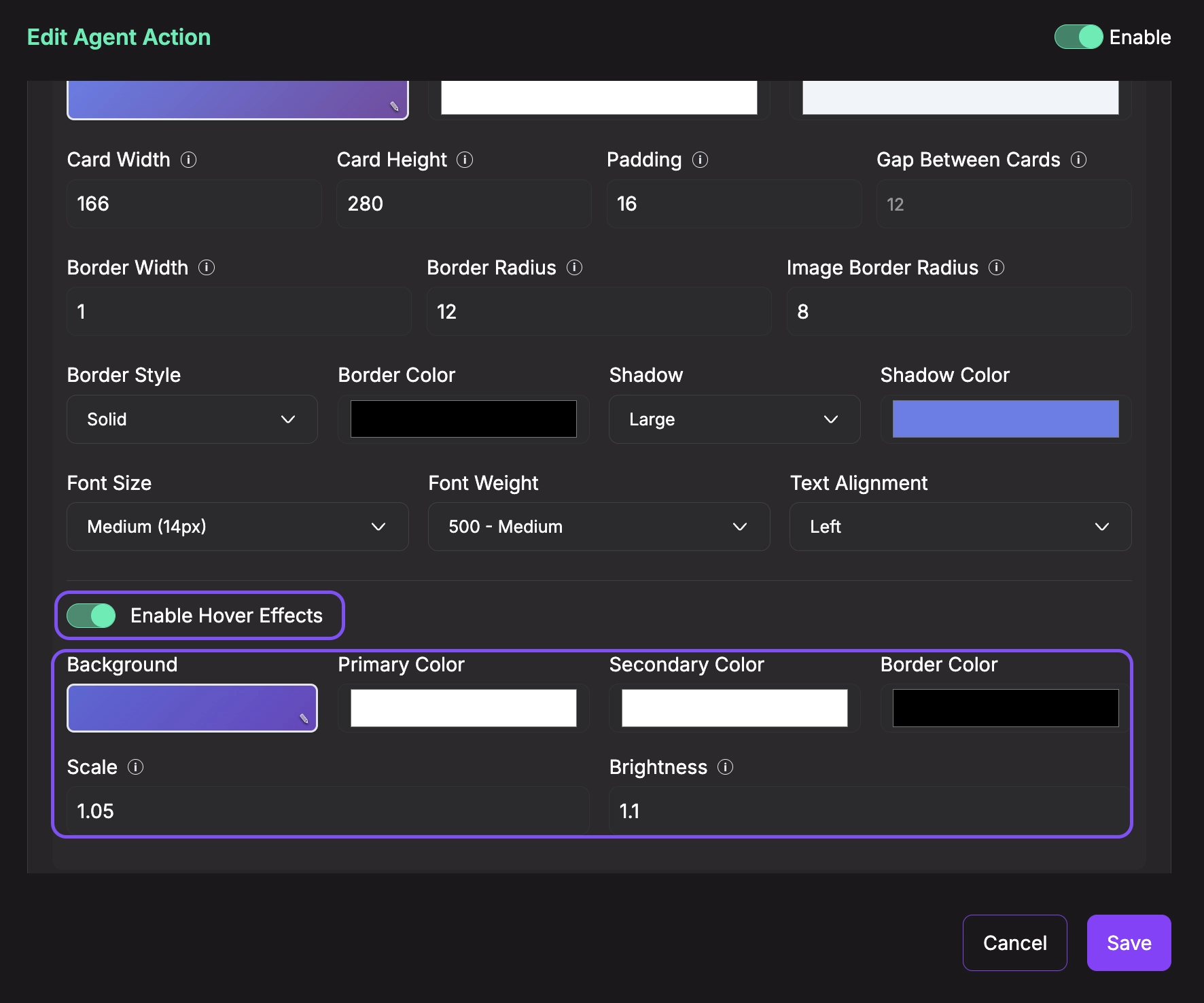 Hover Effects Options