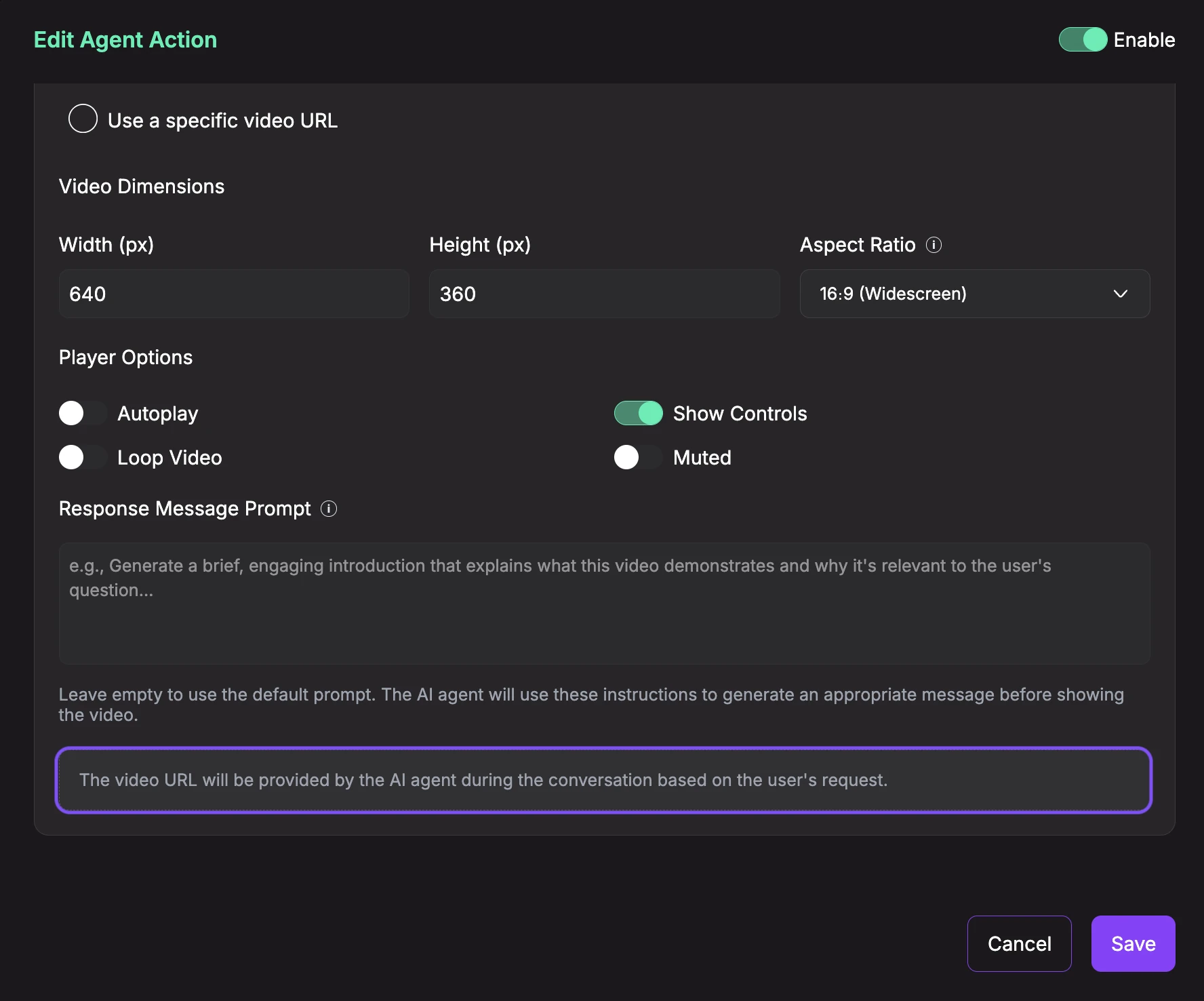 AI Agent URL Confirmation