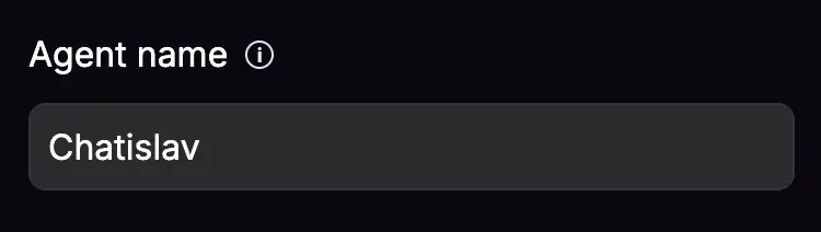 agent name settings