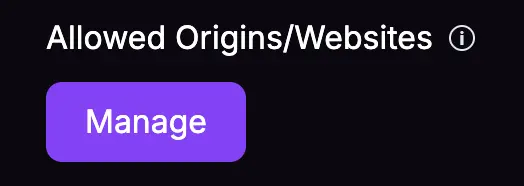 allowed origins