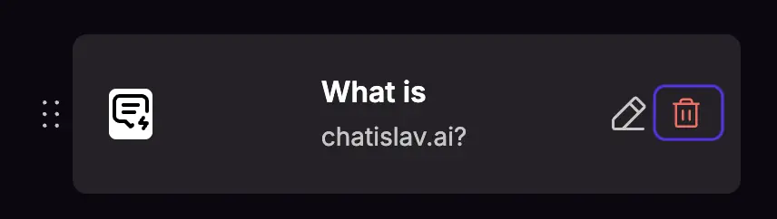 starter questions delete