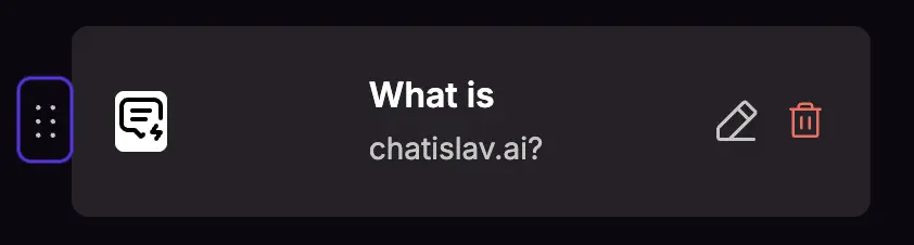 starter questions order